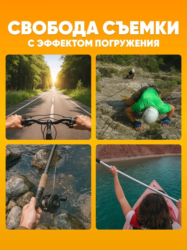 Крепление на голову для GoPro SJCAM Eken Xiaomi, вариант, фото 4