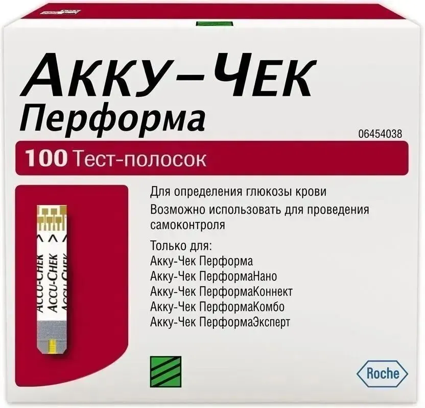 Тест-полоски accu chek performa Accu-Chek Performa (Акку-Чек Перфома) Акку чек перформа №50, №100