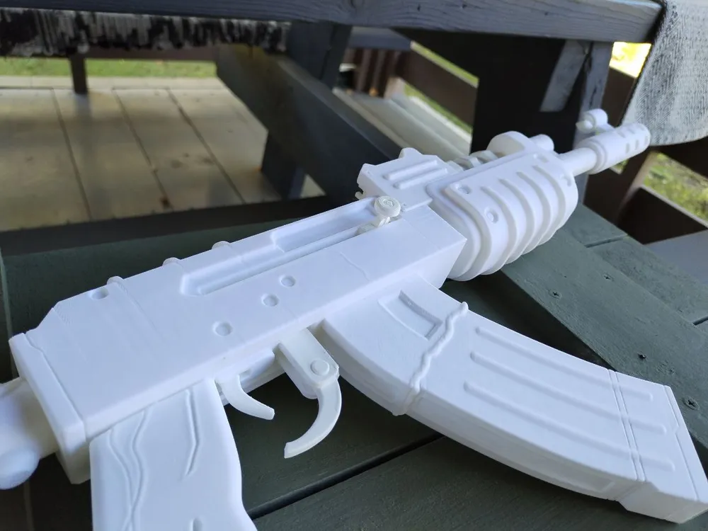 Штурмовая винтовка (Калаш), белый, 80см