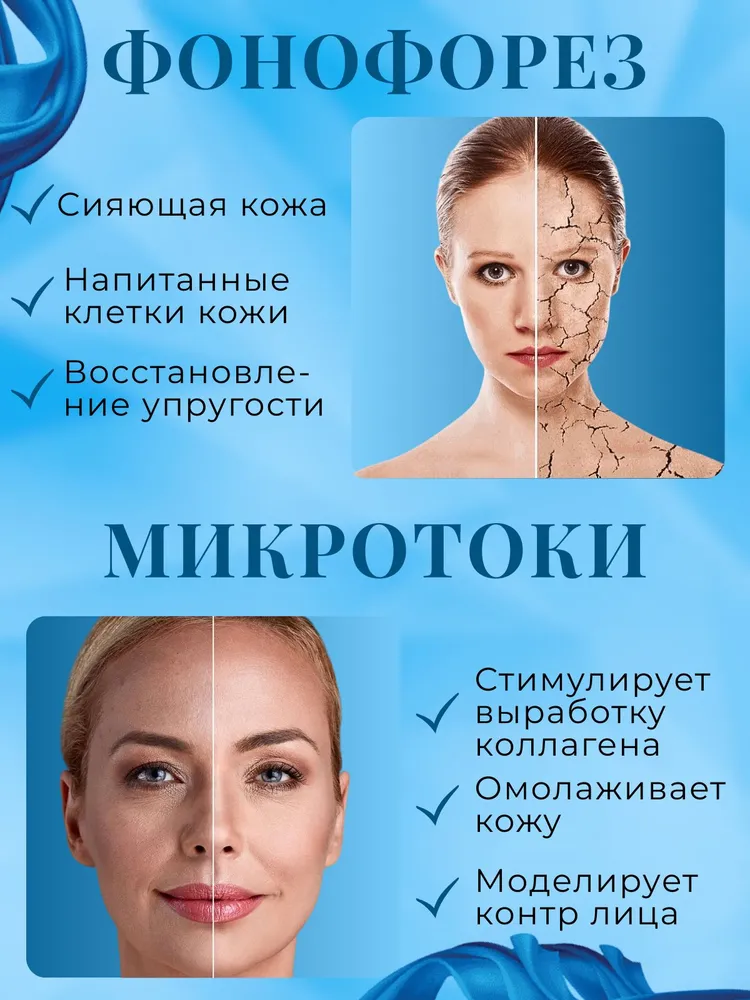 Микротоковый массажер для лица 7в1, вариант, фото 5