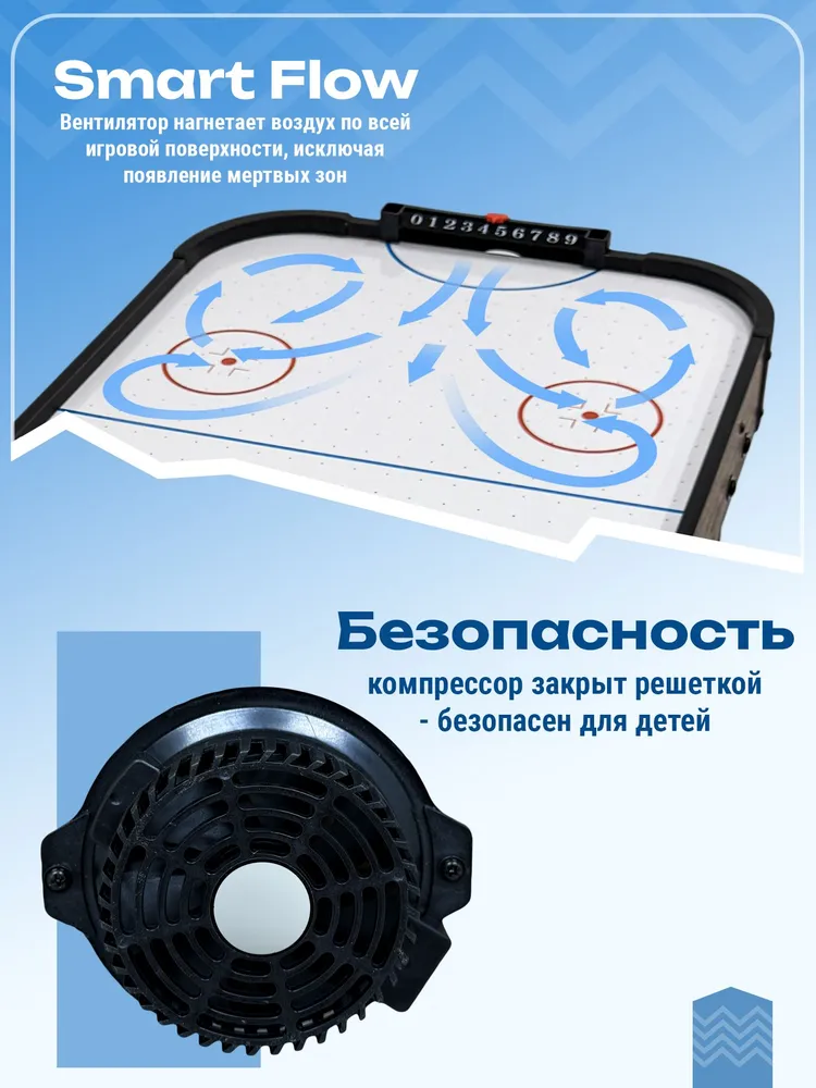Аэрохоккей настольный, детский Kids Ice 3 фута, вариант, фото 2