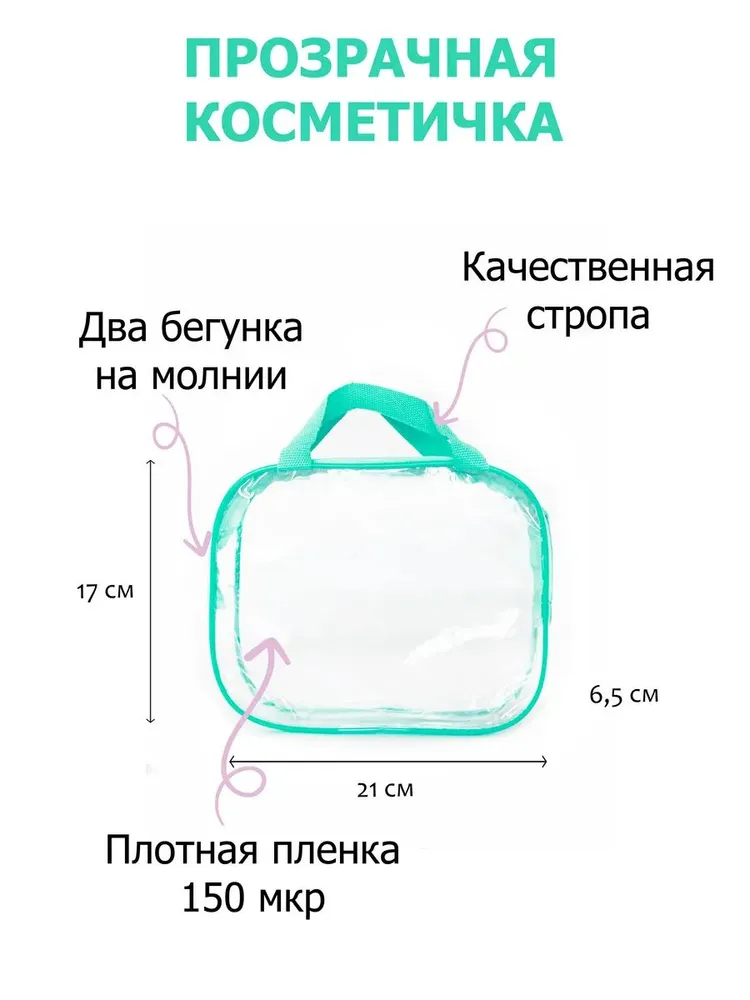 ТУТ ПОСМОТРИ, Сумки в роддом для мамы и малыша, набор 3шт/ большая прозрачная сумка в роддом, 3 шт, фото 4