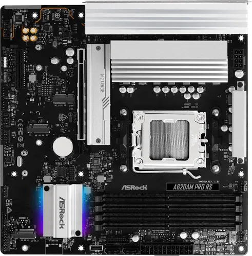 Материнская плата Asrock A620AM Pro RS Socket AM5 AMD A620A 4xDDR5 mATX AC 97 8ch(7.1) 2.5Gg RAID+HD