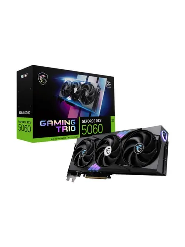 MSI Видеокарта GeForce RTX 5060 GAMING TRIO OC 8 ГБ (RTX 5060 8G GAMING TRIO OC)