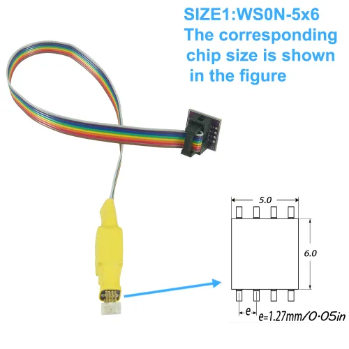 Sop8 Wson чип загрузка, программирование зондом, пружинные контакты, опционально SOP8-150mil/SOP8-20