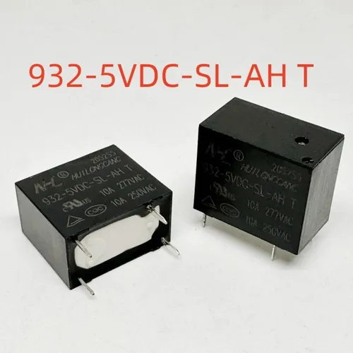 3 штуки Электромеханическое реле 932-5VDC-SL-AH, 4 контакта, 10А (для умных розеток)
