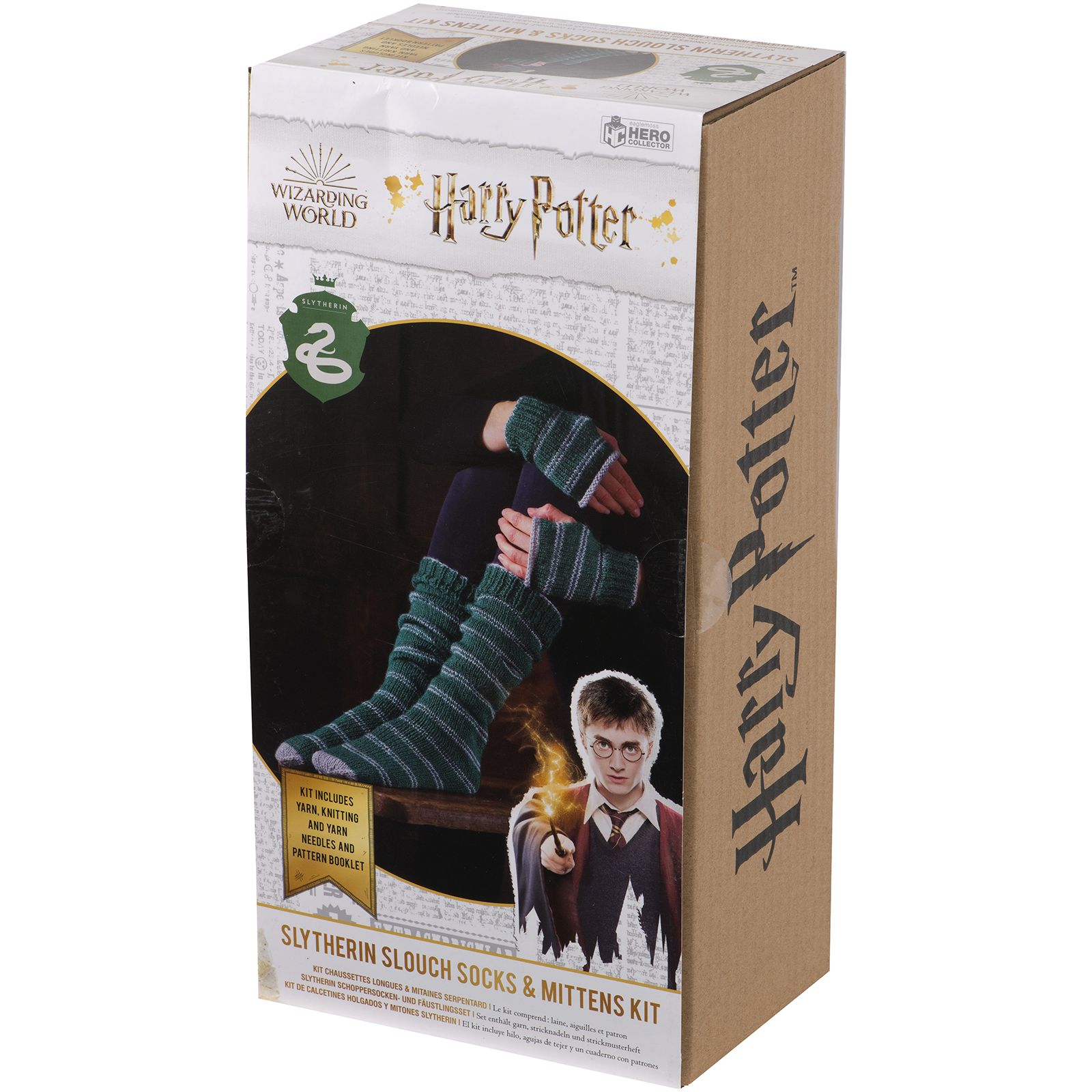 Иглмосс / Eaglemoss набор для вязания Гарри Поттер / Harry Potter Слизерин : варежки и носки