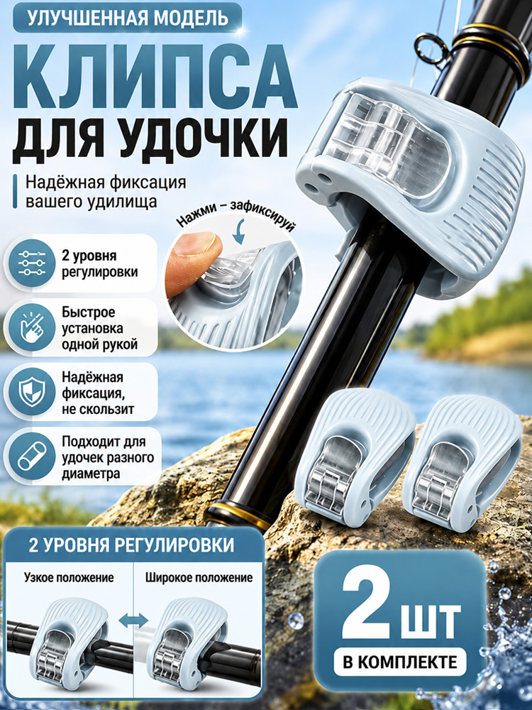 Многофункциональныйповоротныйклипс,быстроезакреплениешестаоднойрукой,набориз2штук