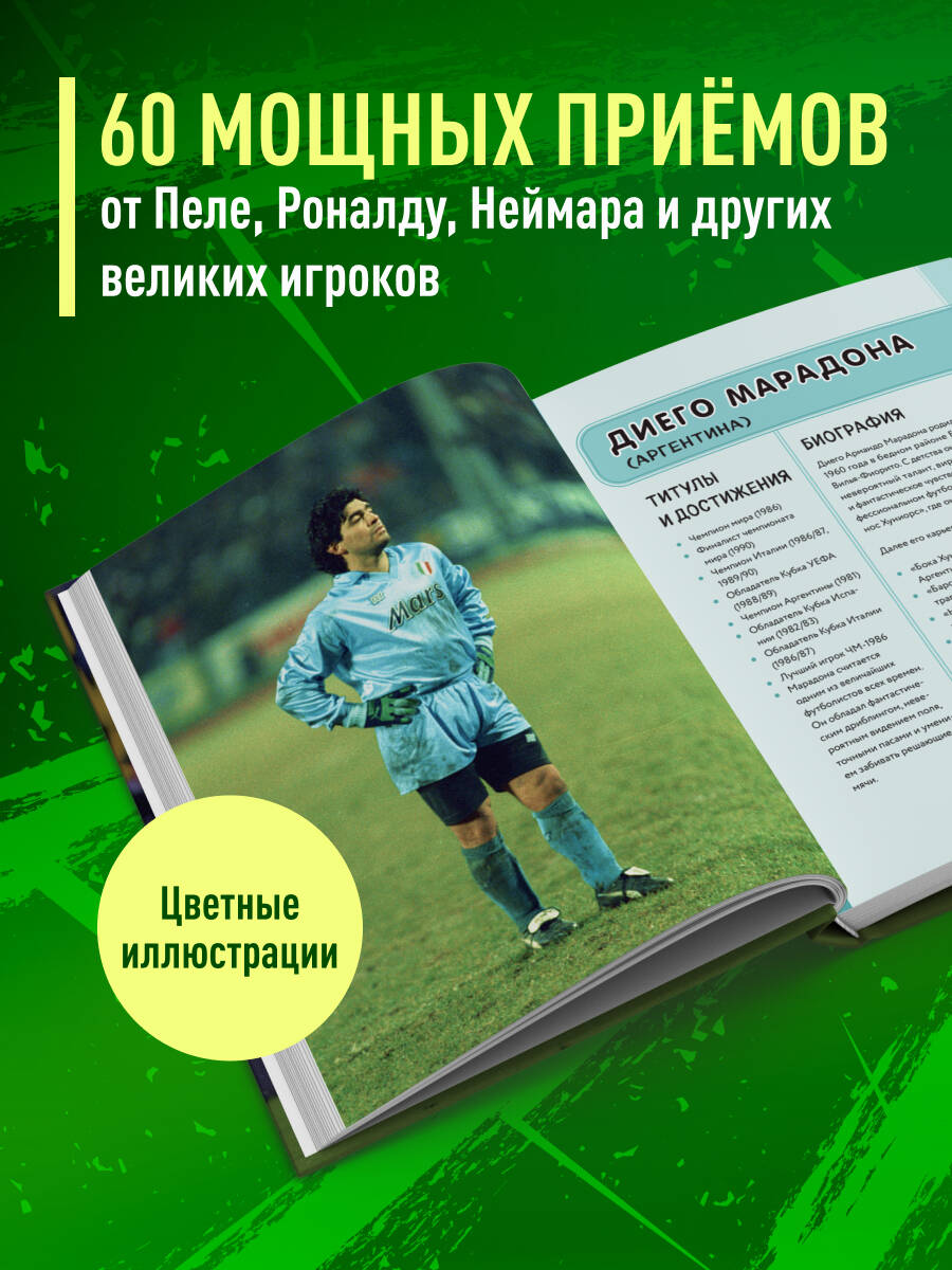Футбольные финты. Эластико, радуга, финт Зидана, ножницы, рабона | Football Feints: Elastico, Rainbow Flick, Zidane Turn, Step-Over, Rabona - Ozon image 1