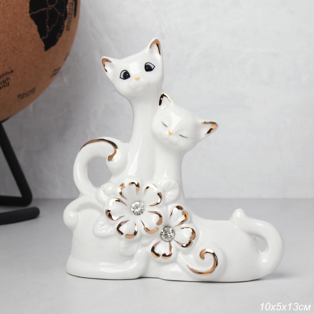 Статуэтка Кошка, фарфор, 13 см