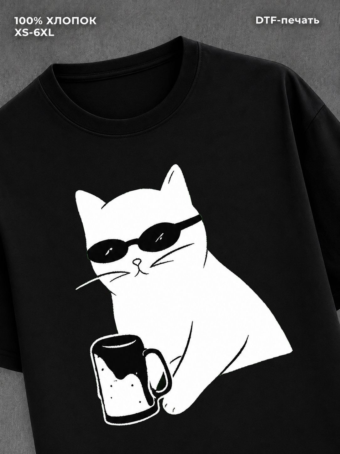 Футболка кот