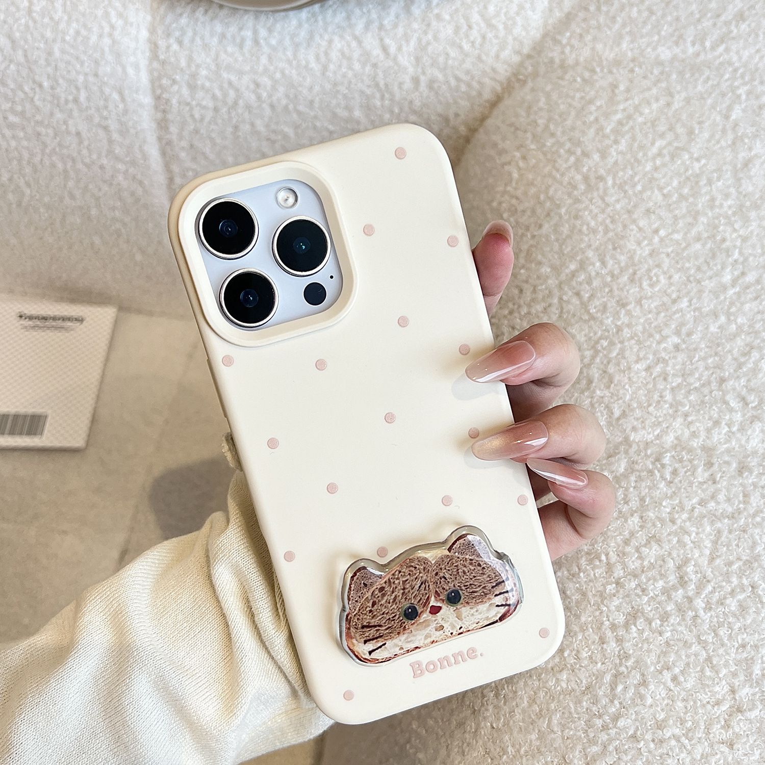 智能手机壳 用于 Apple iPhone 17, 奶油色