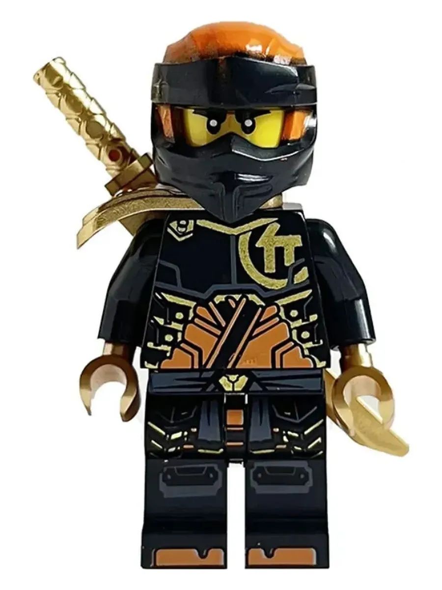 Фигурка Кай в чёрной броне с серпами / Ниндзяго / Минифигурка Ninjago