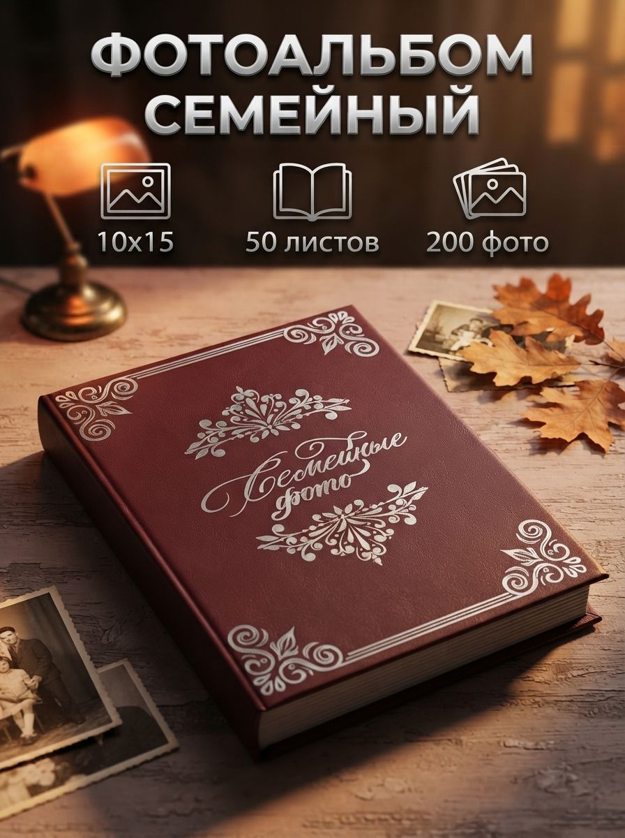 Фотоальбом 10х15 200 фото, семейный