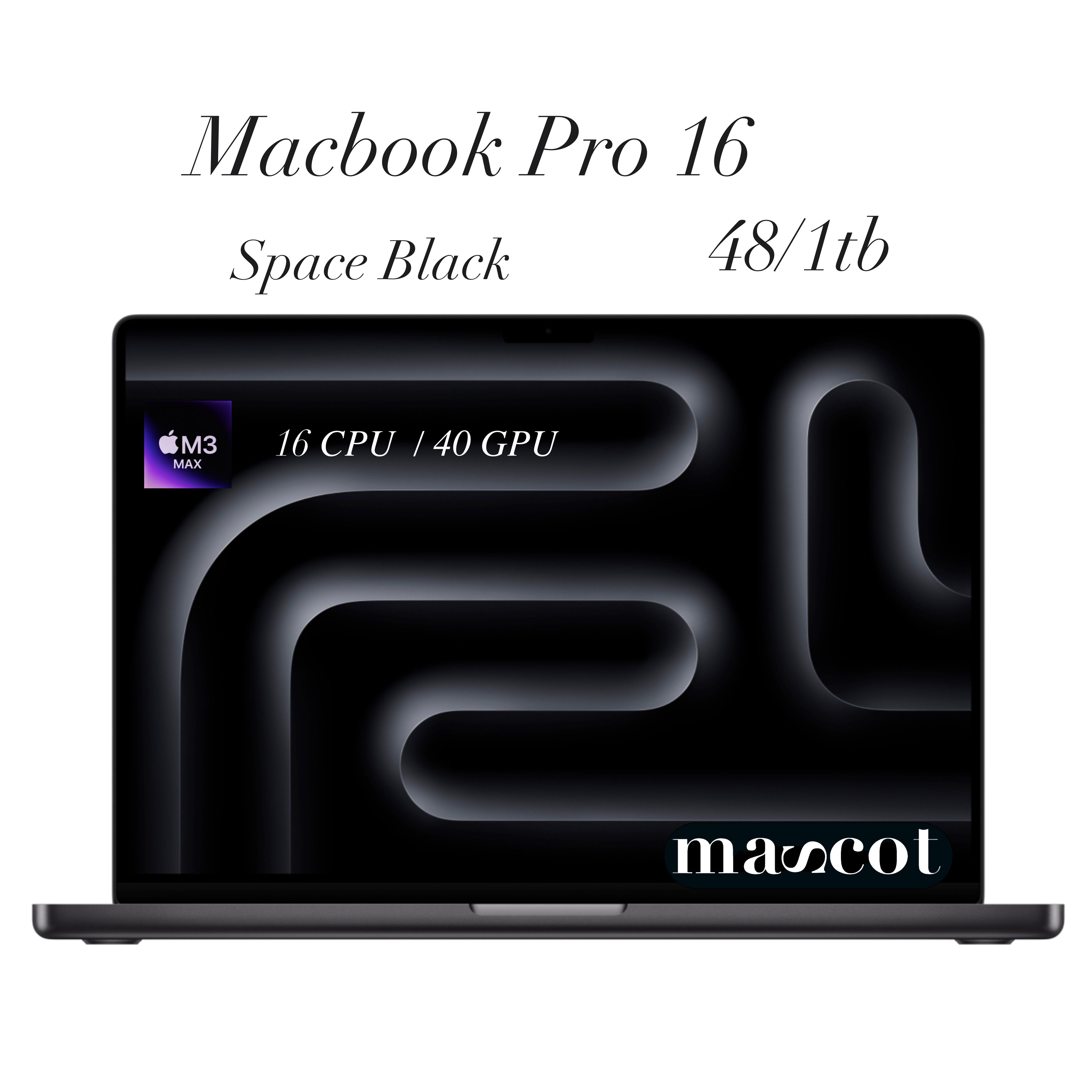 Ноутбук Apple, 16.2, MacBook 15-16, Apple M3 Max (16 CPU, 40 GPU