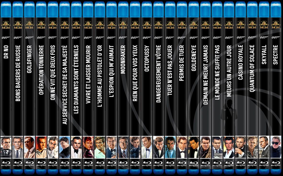 007 James Bond (Джеймс Бонд) ПОЛНАЯ КОЛЛЕКЦИЯ 25 Blu-ray (блю-рей