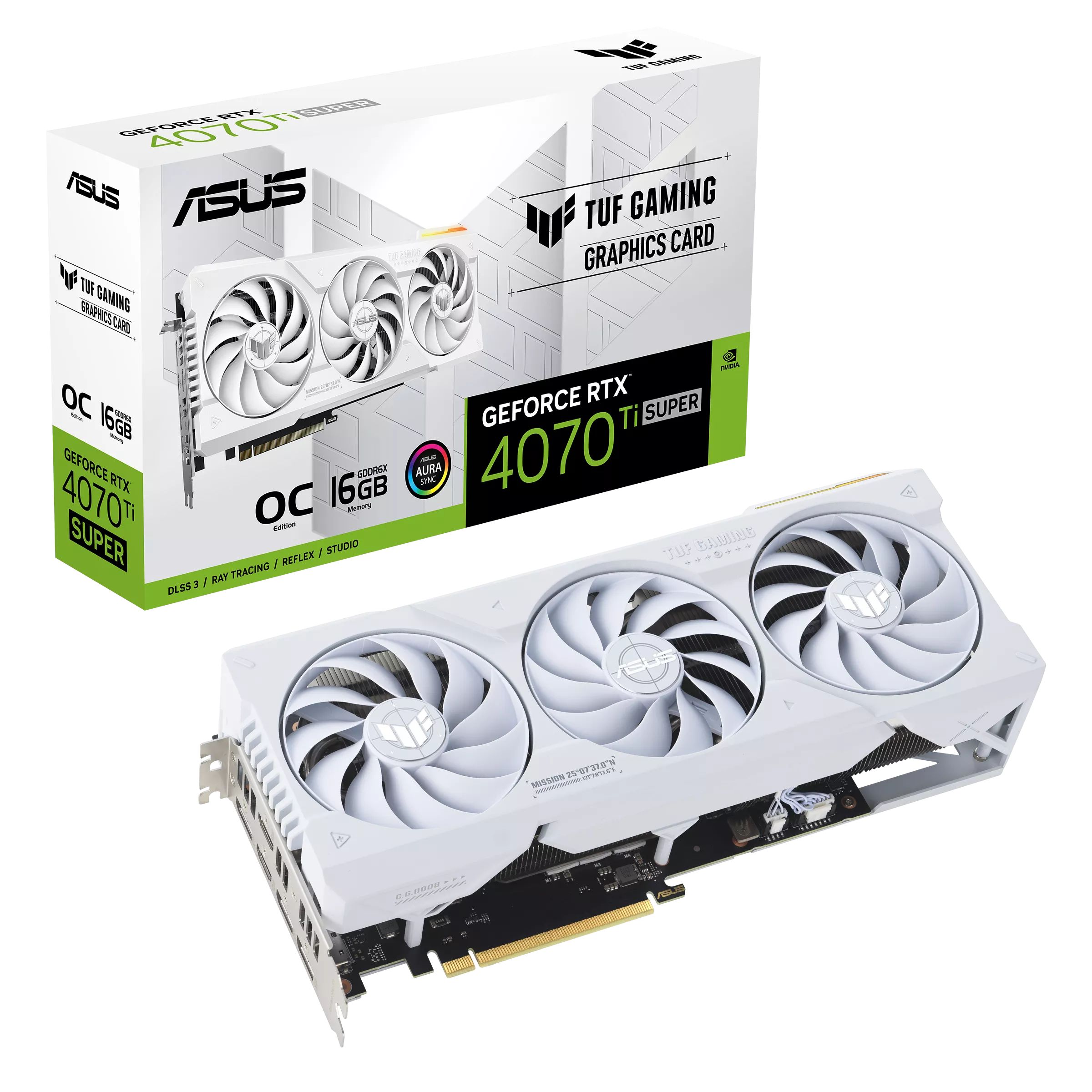 Видеокарта ASUS GeForce RTX 4070 Ti SUPER, 16 ГБ PCI-E 4.0 x16