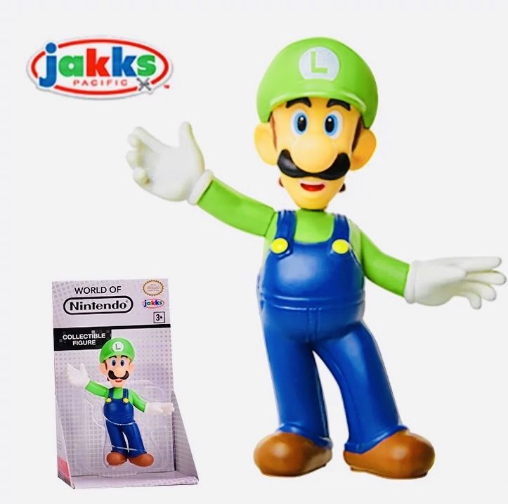 SUPER MARIO Фигурка Луиджи Jakks винтаж Коллекционная