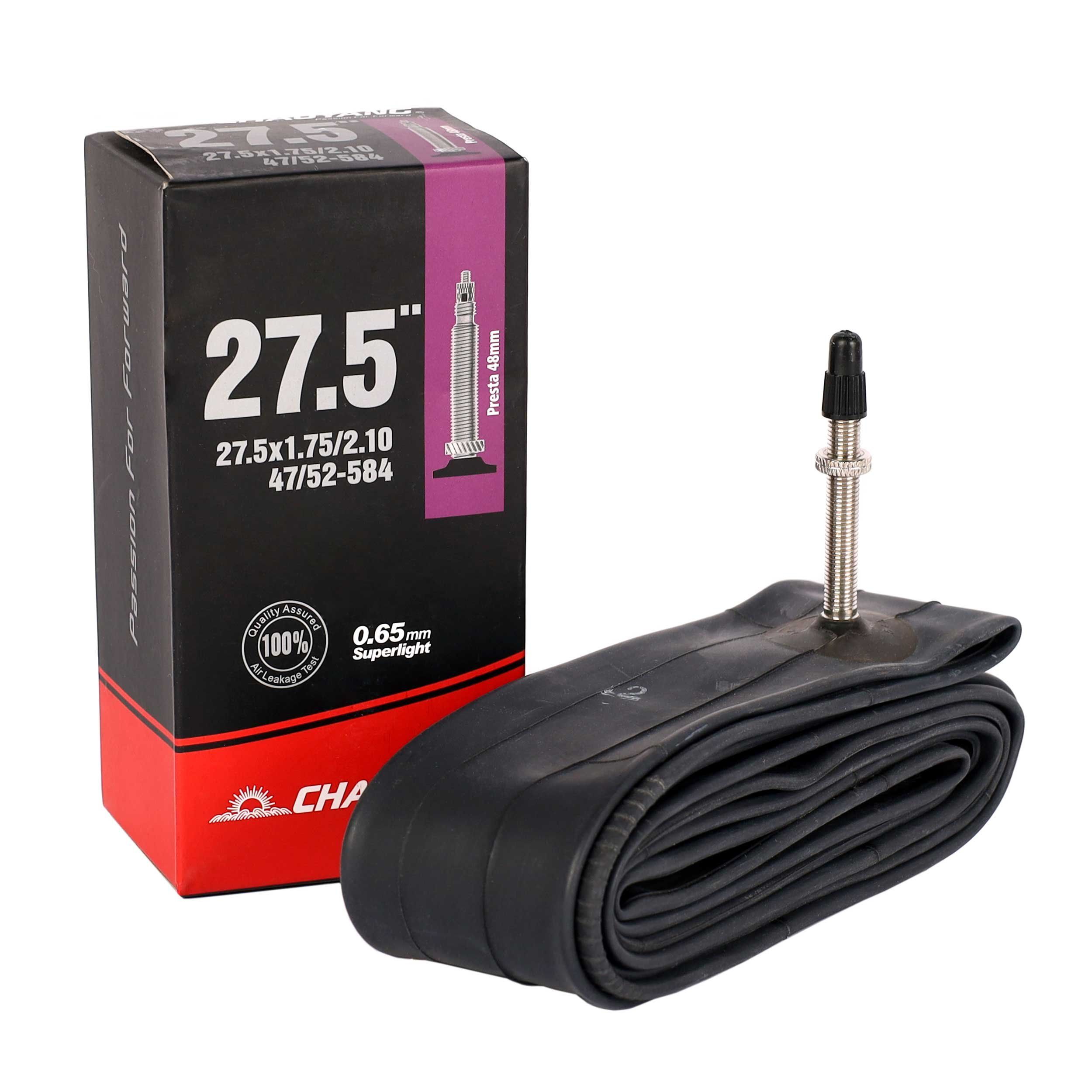 Камера велосипедная спортивная CHAOYANG SUPER LITE 27.5 1.75/2.10 FV48mm 0.65мм Камера велосипедная спортивная CHAOYANG SUPER LITE 27.5 1.75/2.10 FV48mm 0.65мм