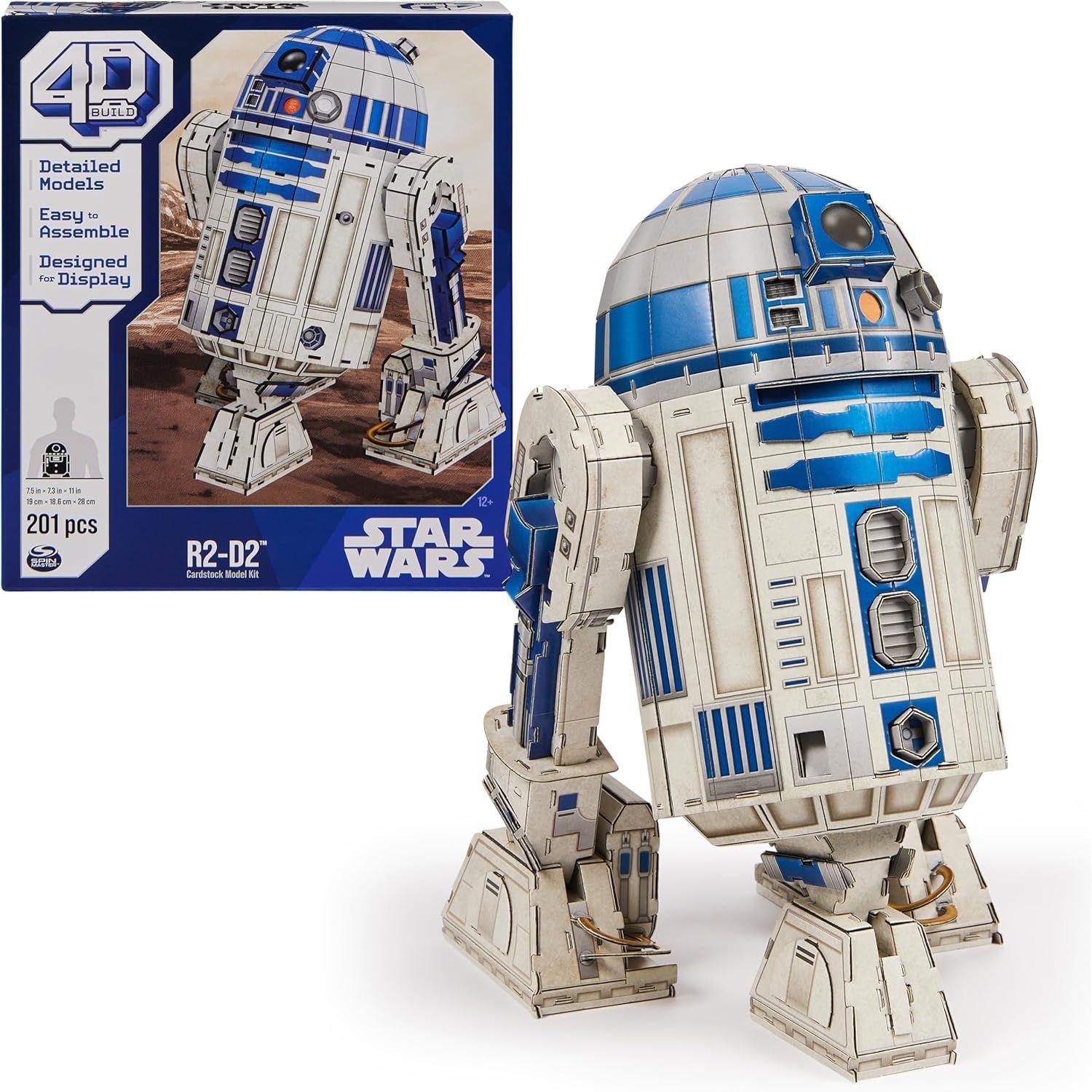 4D R2-D2 сборная 3D модель