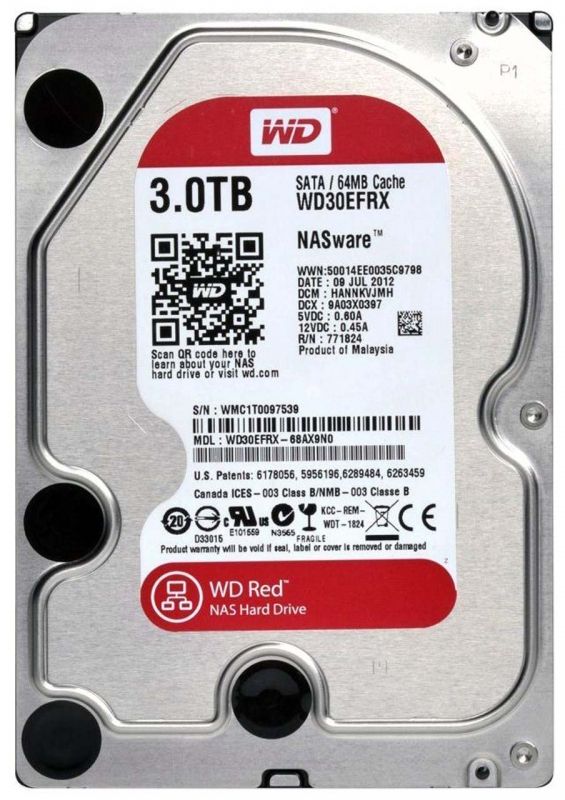 WesternDigital3ТБВнутреннийжесткийдиск(WD30EFRX)