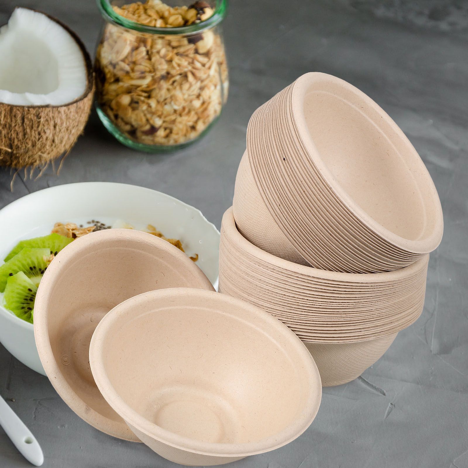 50ШтукЧашекИзПульпы,ДляПраздничногоСтола,УстойчивыекДеформации