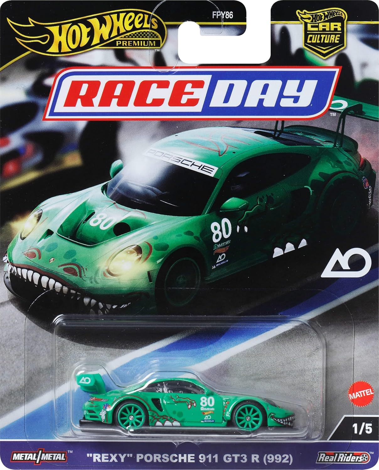 Hot Wheels Rexy Porsche 911 GT3 R (992) Green (коллекция Car