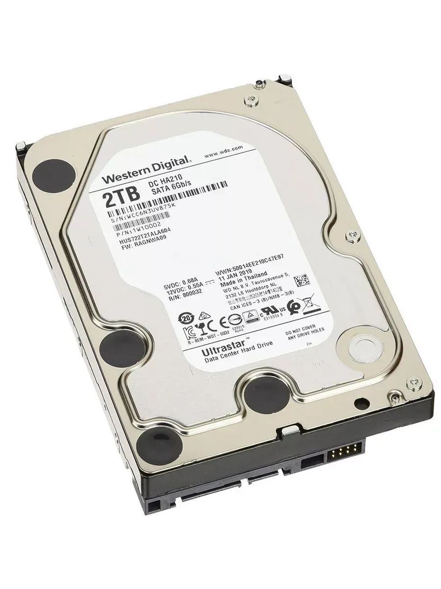 Western Digital 2 ТБ Внутренний жесткий диск DC HA210
