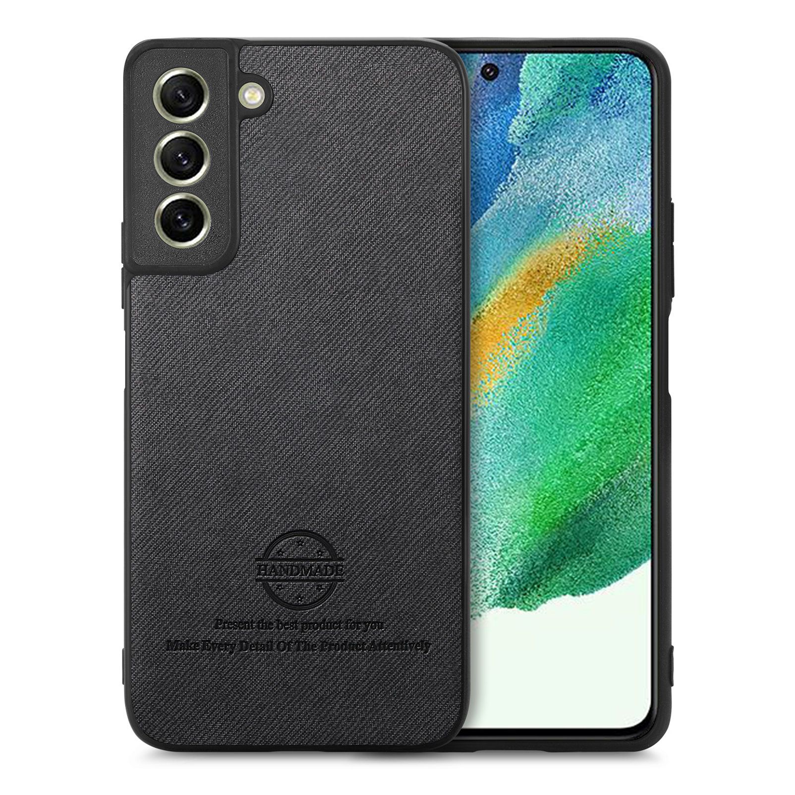 智能手机壳 用于 Samsung Galaxy S21 FE, 热塑性聚氨酯, 黑色