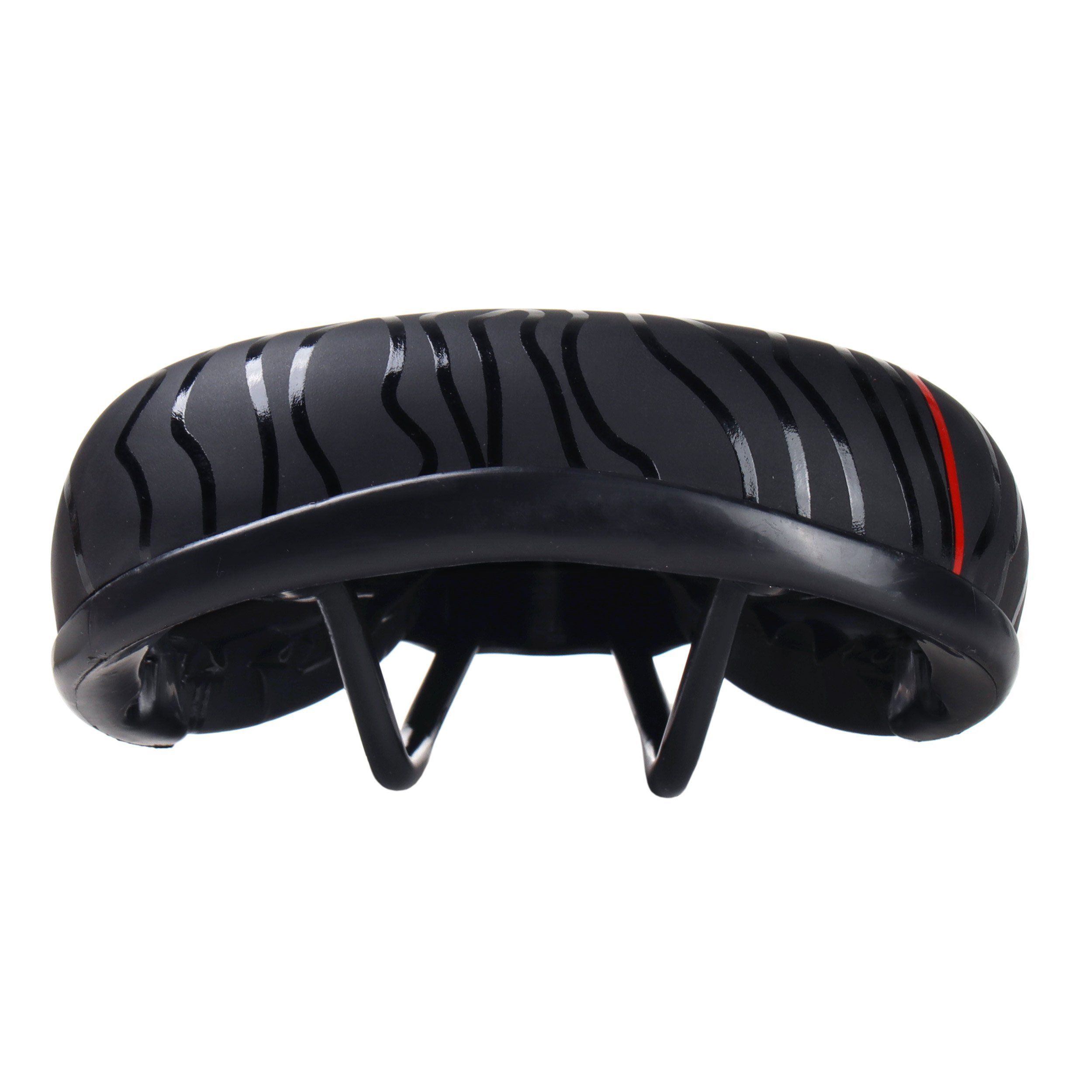 Седло велосипедное детское COMIRON FIL N964R 235x155 мм, чёрный с красным Седло велосипедное детское COMIRON FIL N964R 235x155 мм, чёрный с красным