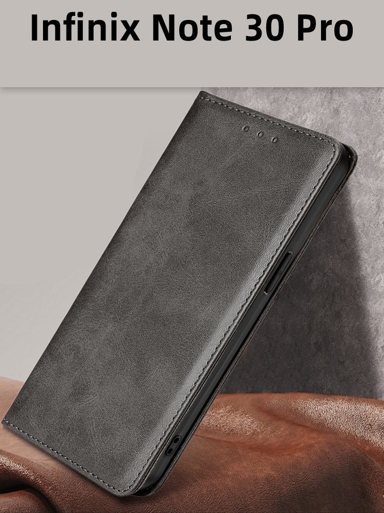 ЧехолкнижкаcaseнаInfinixNote30Pro/ИнфиниксНоте30Про(серый)