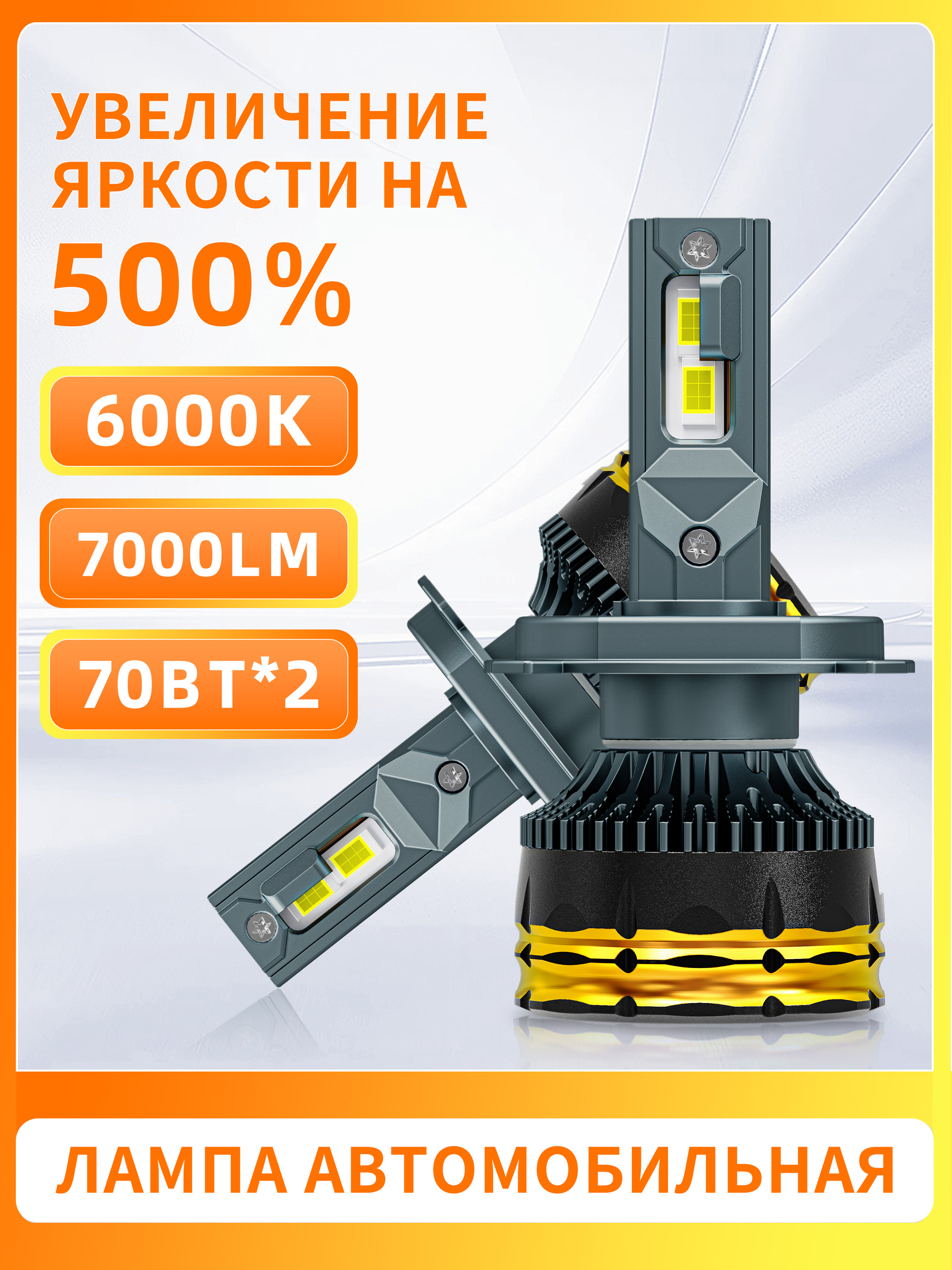 ЛампаавтомобильнаяH4,2шт.арт.OPRAH