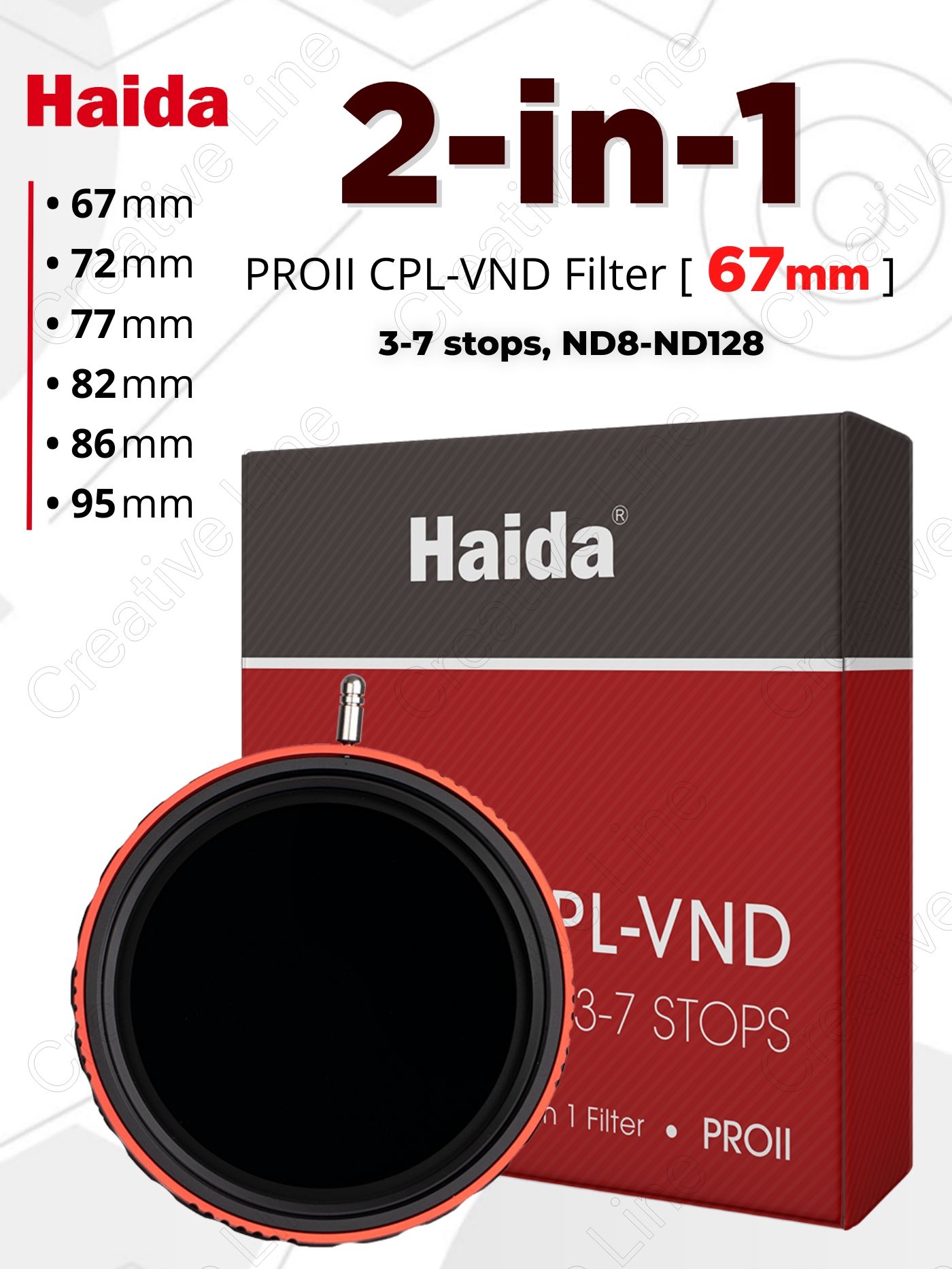 【人気商品】Haida CPL + VND フィルター 67mm - PLフィル Amazon | Haida CPL + VND フィルター 67mm - PLフィルター 可変