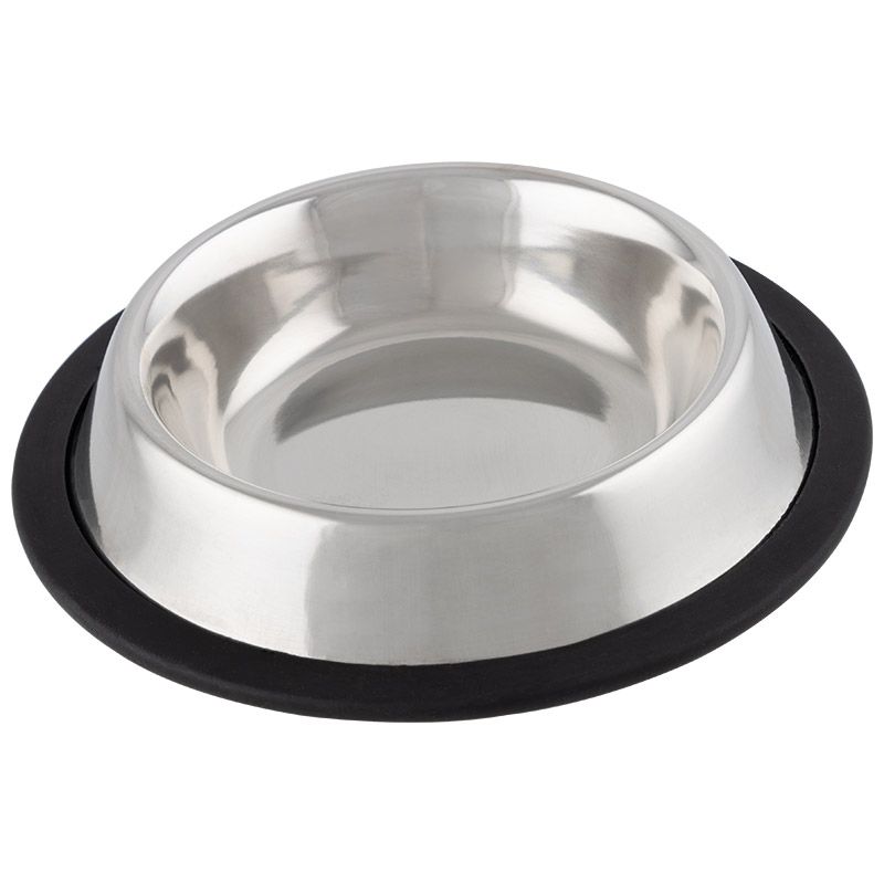 Мискадляживотныхсантискользящимдном,нержавеющаясталь,резина,15,5см,200мл