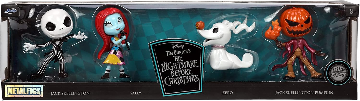 Disney / Дисней Коллекционный набор фигурок Кошмар перед Рождеством (4 шт., 6,5 см, металл)