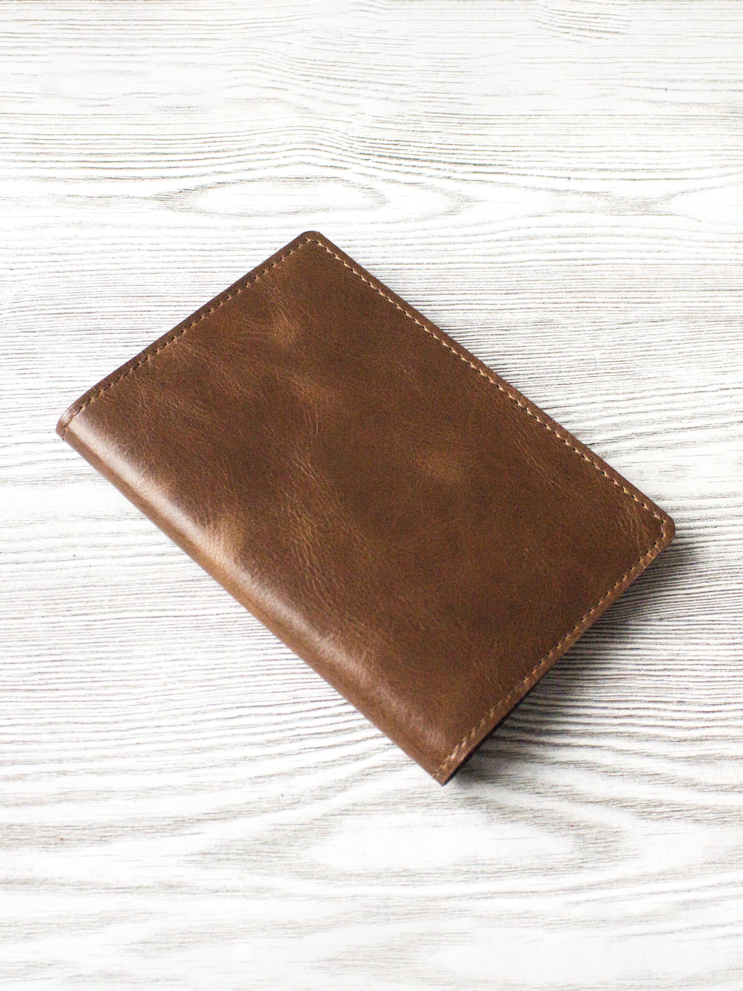 Обложка из натуральной кожи для прав, СТС, страховки,коричневая. Ручная работа.