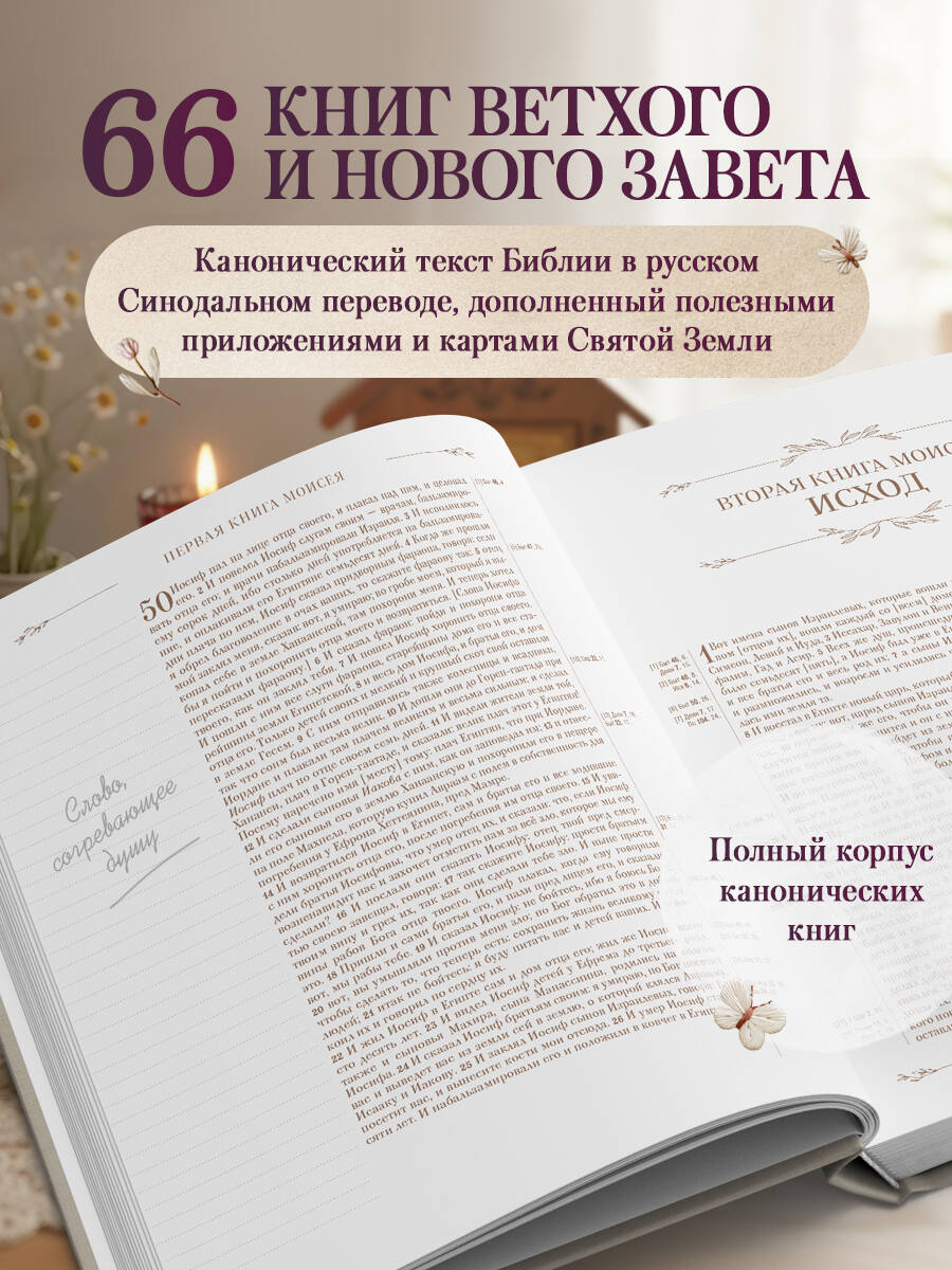 Библия в русском синодальном переводе с полями для записей | Bible in the Russian Synodal Translation with Marginal Notes - Ozon image 1