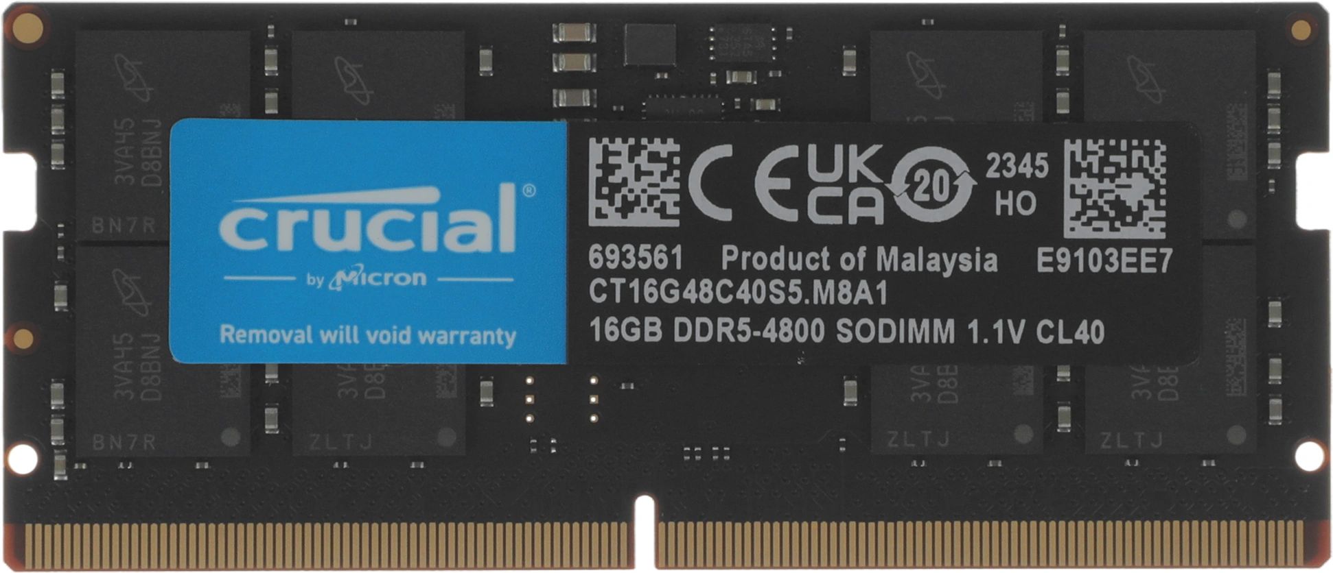 16 GB DDR5 4800MHZ Crucial (CT16G48C40U5) купить на OZON по низкой