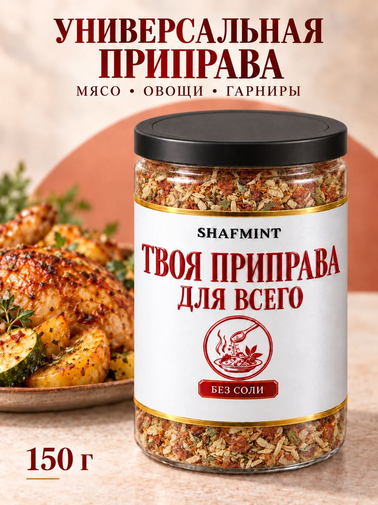 Приправа универсальная для курицы, мяса, картофеля и овощей, без соли #1