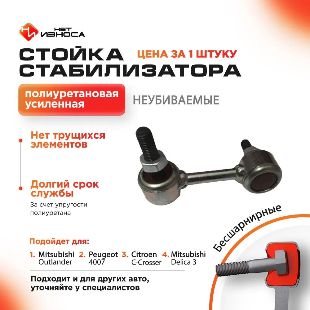 ( НЕТ ИЗНОСА ) Стойка стабилизатора усиленная полиуретановая NL179A ...