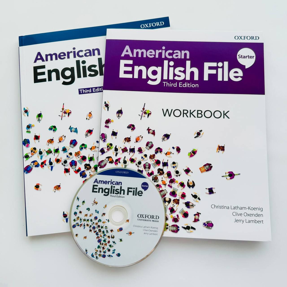 American English File Starter, 3 издание. ПОЛНЫЙ КОМПЛЕКТ: Учебник +  Рабочая Тетрадь + CD/DVD | Latham-Koening Christina - купить с доставкой по  выгодным ценам в интернет-магазине OZON (1420861067)