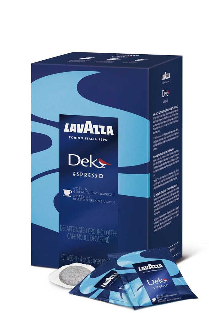 Кофе натуральный молотый в чалдах Lavazza DEK, 18 шт x 7,2 г #1