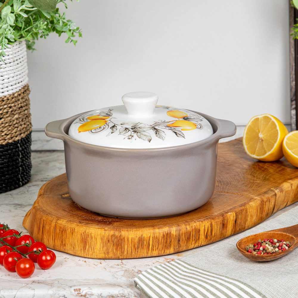 Кастрюля керамическая 1,3л Citron TM Appetite купить на OZON по низкой ...