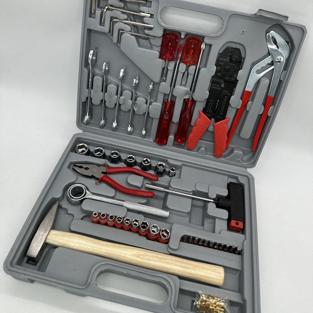 Набор инструментов для автомобиля и дома в чемодане, 100 предметов ...