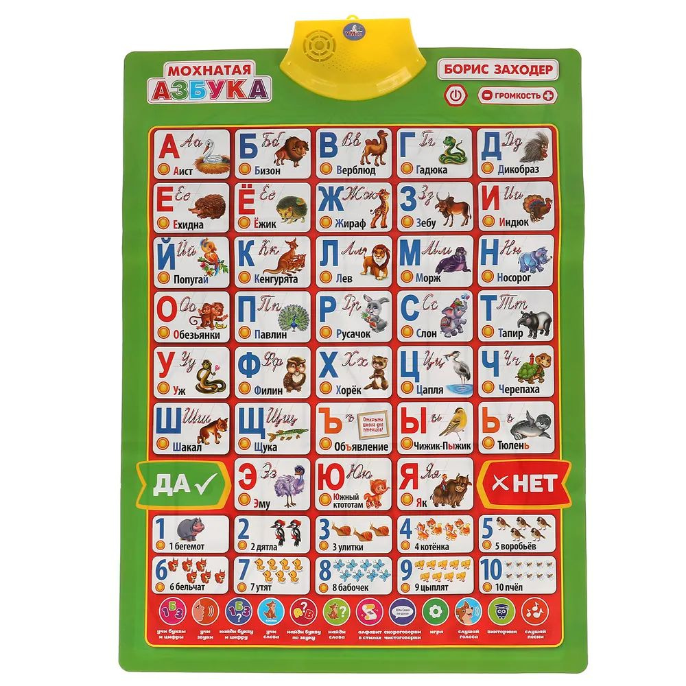 Плакат-азбука говорящая для детей дошкольного возраста - купить с ...