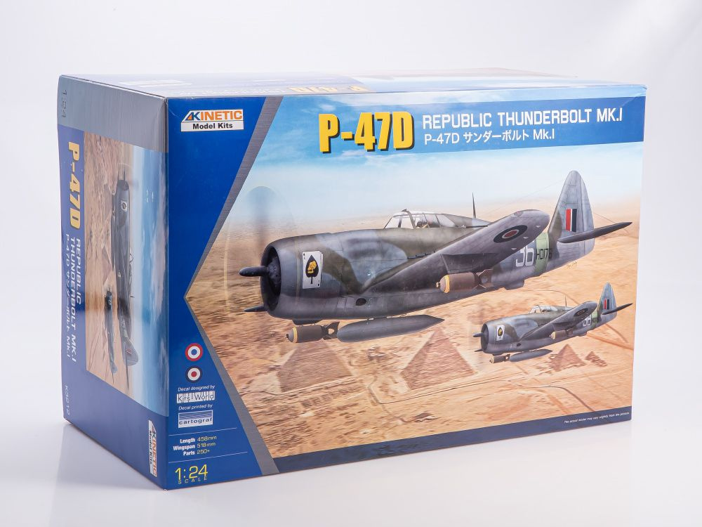 Сборная модель самолета Kinetic P-47D Thunderbolt Mk.1, масштаб 1/24 #1