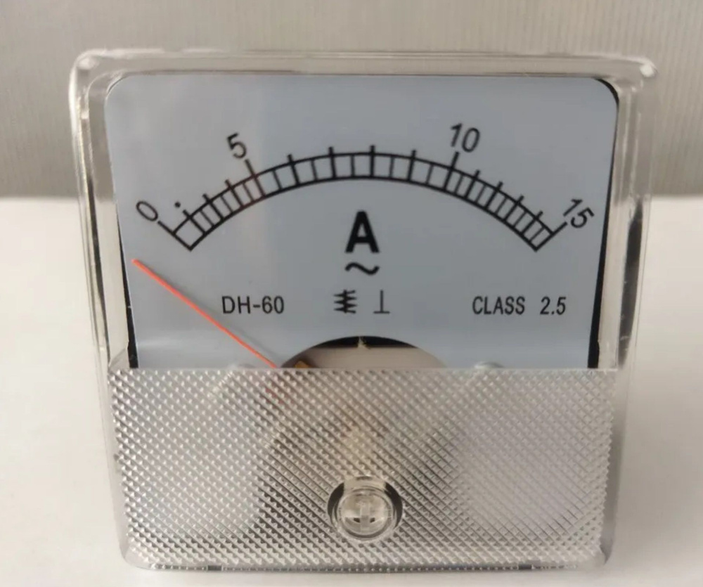 Аналоговый амперметр DH 60 AC 15A 60x60 переменного тока - купить по ...