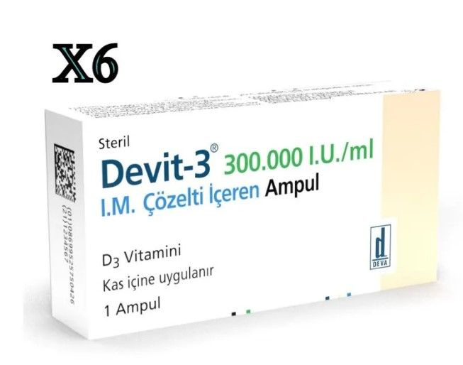 Dev t 300000 (Витамин D3 Д3 Холекальциферол) 6 ампул - купить с ...