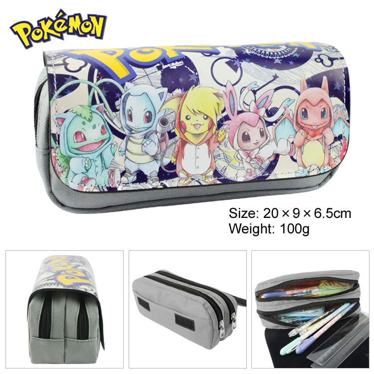 3D Cute Cartoon Anime Pencase, молния с двойным отделением, бумажник, канцелярские принадлежности  #1