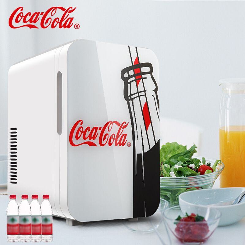 Холодильник мини для напитков с надписью "Coca-cola", белое, 6 л ...